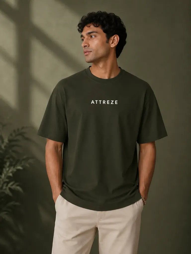 Olive Green Classic Crew T-Shirt (XS)